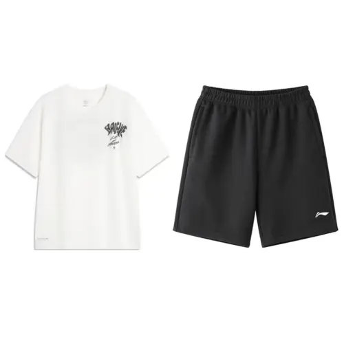 Li Ning Casual Sportswear Men's Crew Neck Moderate
