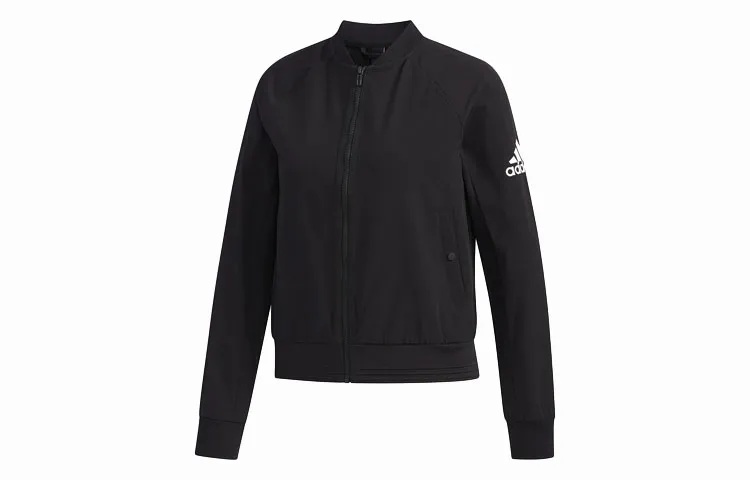 Adidas Jackets Women's Black V-neck Moderate Other
