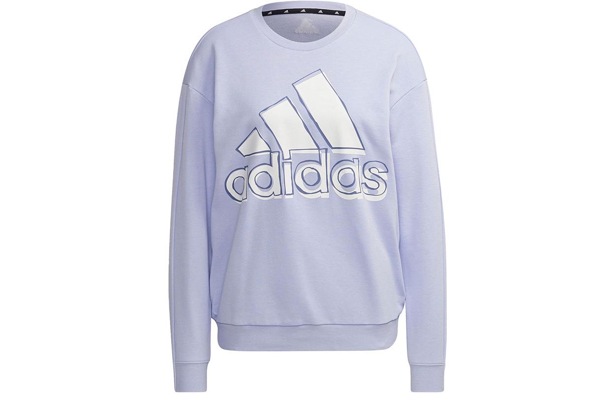 Женское худи adidas neo Logo (фиолетовое)