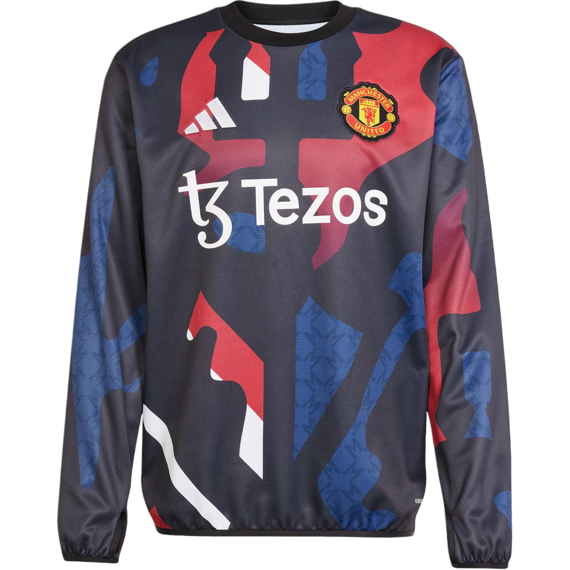 Adidas MUFC Soccer Jersey Men’s Black/Red/Jade White/Dark Indigo