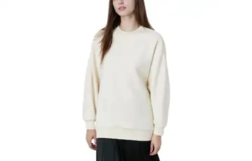 UNIQLO Sweatshirts Women's Ecru Crew Neck Moderate Regular