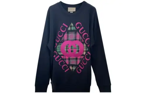 GUCCI Sweatshirt Women's Navy Blue