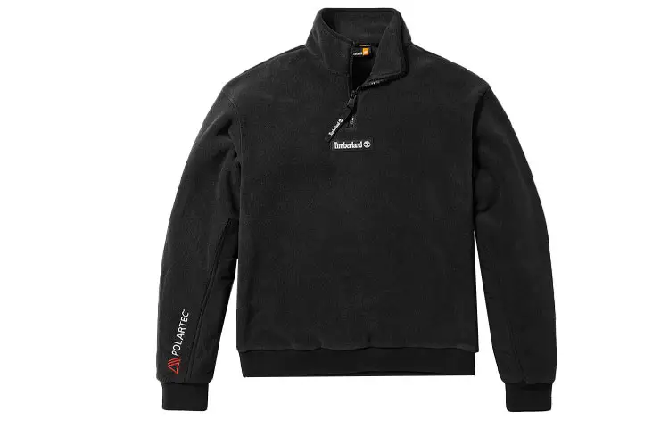 Timberland Sweatshirts Women's Black Stand Collar Moderate Regular