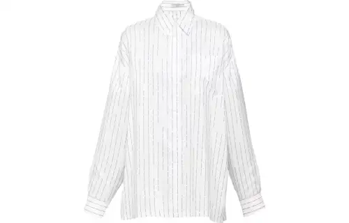 PRADA Shirts Women's White Lapel Moderate Other