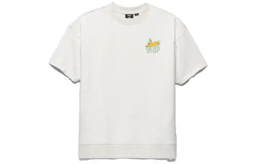 Vans T Shirts Women's Oat Crew Neck Moderate Straight Fit