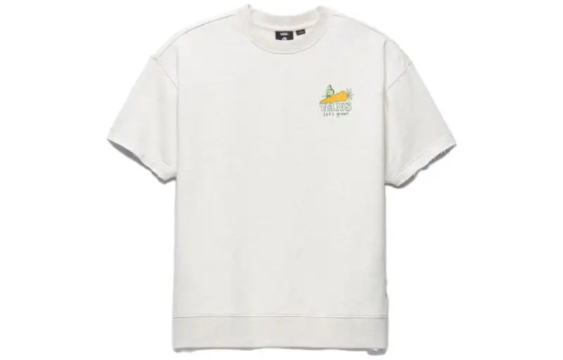 Vans T Shirts Women's Oat Crew Neck Moderate Straight Fit