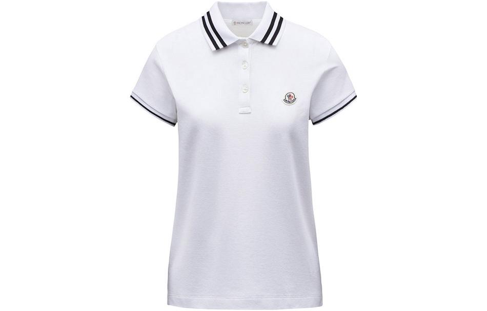 Женская футболка Moncler Polo (белая)