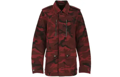 SAINT LAURENT Jackets Women's Red Lapel Moderate