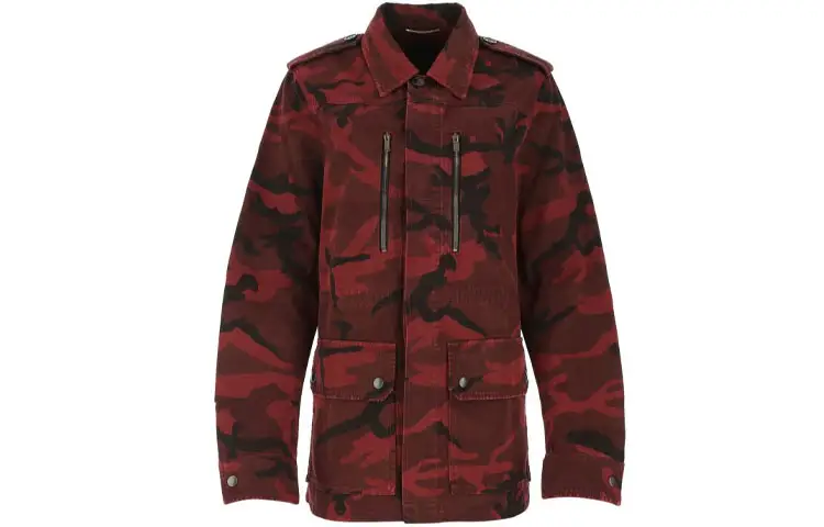 SAINT LAURENT Jackets Women's Red Lapel Moderate