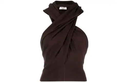 SAINT LAURENT Sleeveless Hooded Top