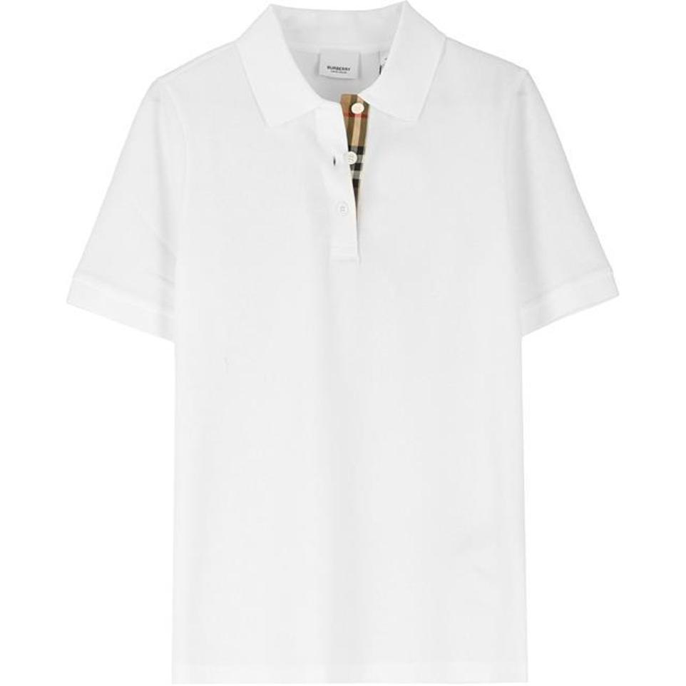 Женская футболка Burberry Burberry Polo (белая)