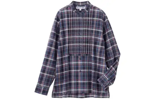 UNIQLO Shirts Women's Sea Blue Stand Collar Moderate Other