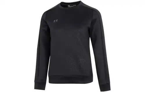 Under Armour Sweatshirts Women's Black Crew Neck Moderate Regular
