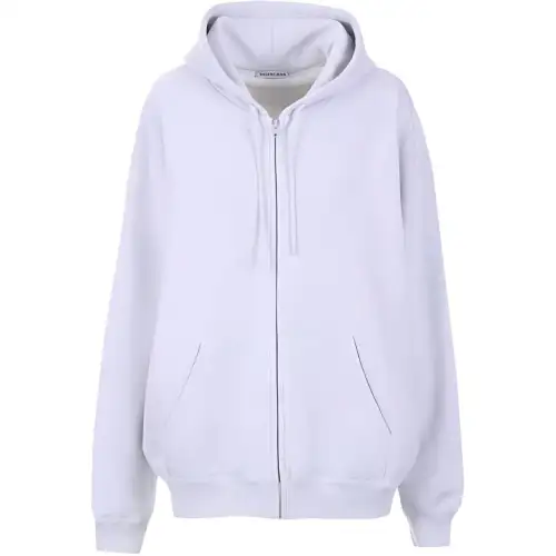 Balenciaga Sweatshirts Women's Gray Hooded Moderate Regular