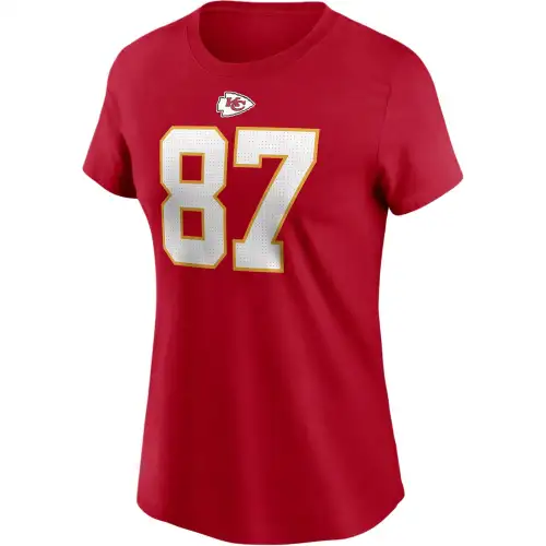 Nike NFL T Shirts Women's Red Crew Neck Moderate Other