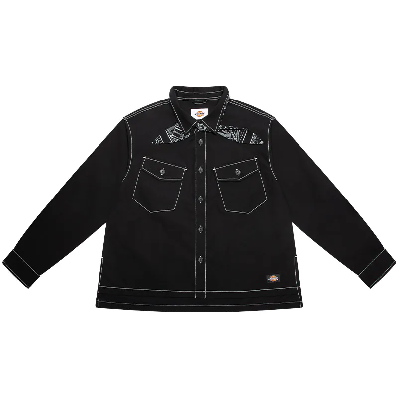 Dickies Shirts Women's Black Pointed Collar Thin Other