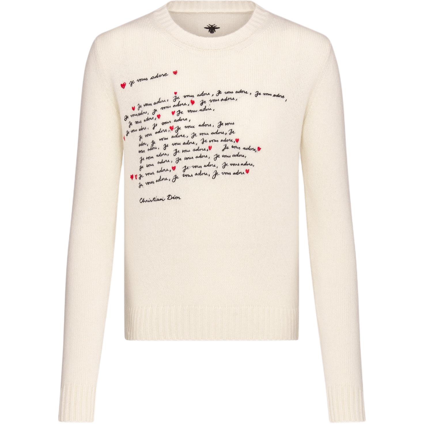 DIOR Dioramour Collection SS24 Knitwear Women's White