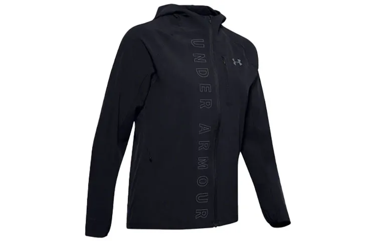 Under Armour Qualifier Jackets Women's Black Hooded Moderate Other