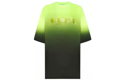 Vetements Gradient Logo Limited Edition T Shirt 'Yellow'