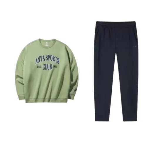 ANTA Sweatshirt Sets Men's Crew Neck Moderate