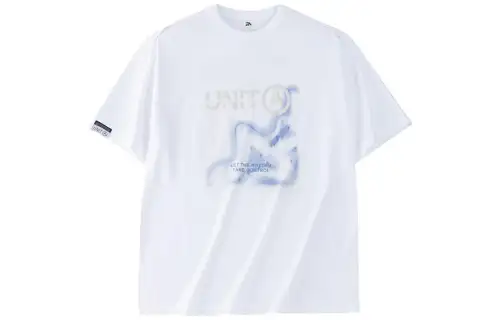 ANTA Life Collection T Shirts Women's Snowflake White Crew Neck Moderate Straight Fit