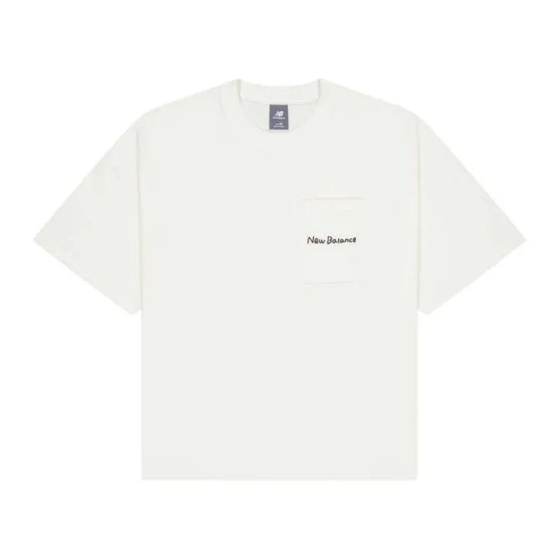 New Balance Drop Shoulder Sleeve T Shirt Women's White