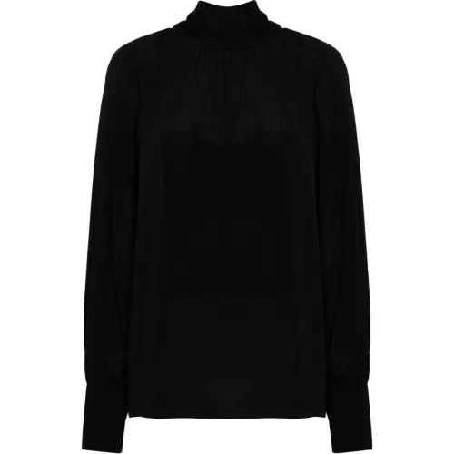 Golden Goose Deluxe Brand Maria Tied Collar Mock Neck Blouse