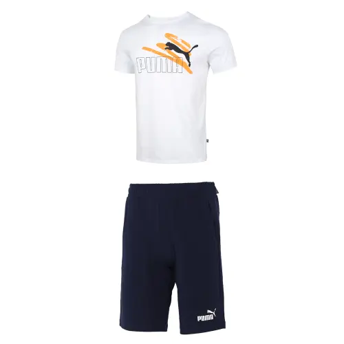 PUMA Casual Sportswear Men's White+Blue