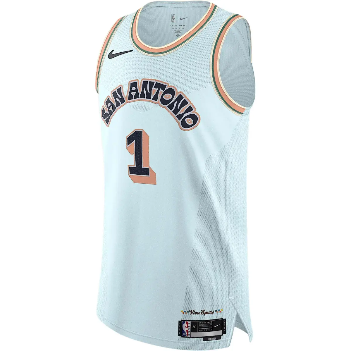 Nike X Nba San Antonio Spurs Victor Wembanyama Dri Fit Adv 2024/25 City Edition Autentics Swingman Jersey