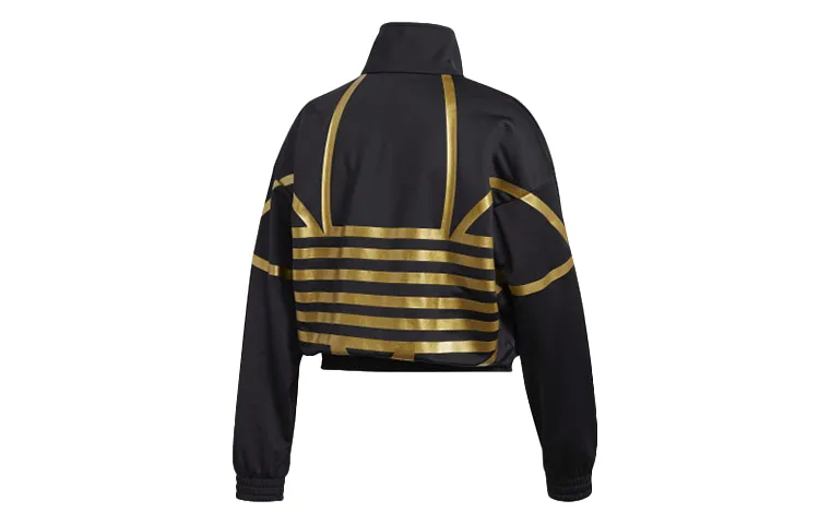 Adidas Originals Jackets Women's Black Stand Collar Moderate Other