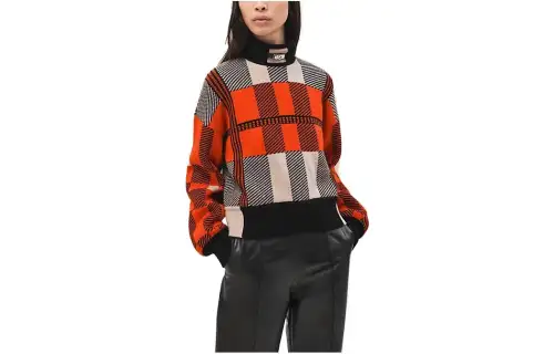 HERMES Knitwear Women's Multicolor Turtleneck Moderate Other