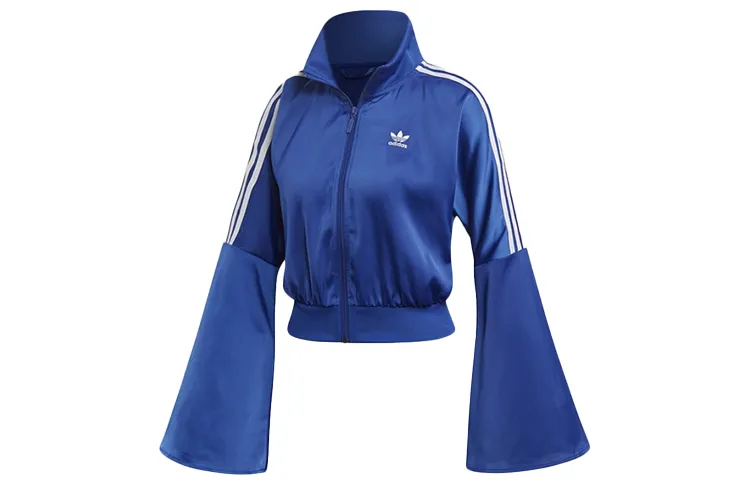 Adidas Originals Jackets Women's Collegiate Blue Stand Collar Moderate Other