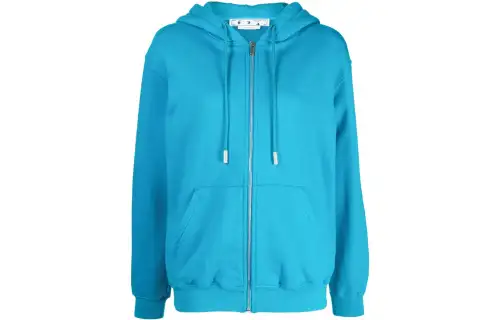 OFF-WHITE Diag-print zip-front hoodie