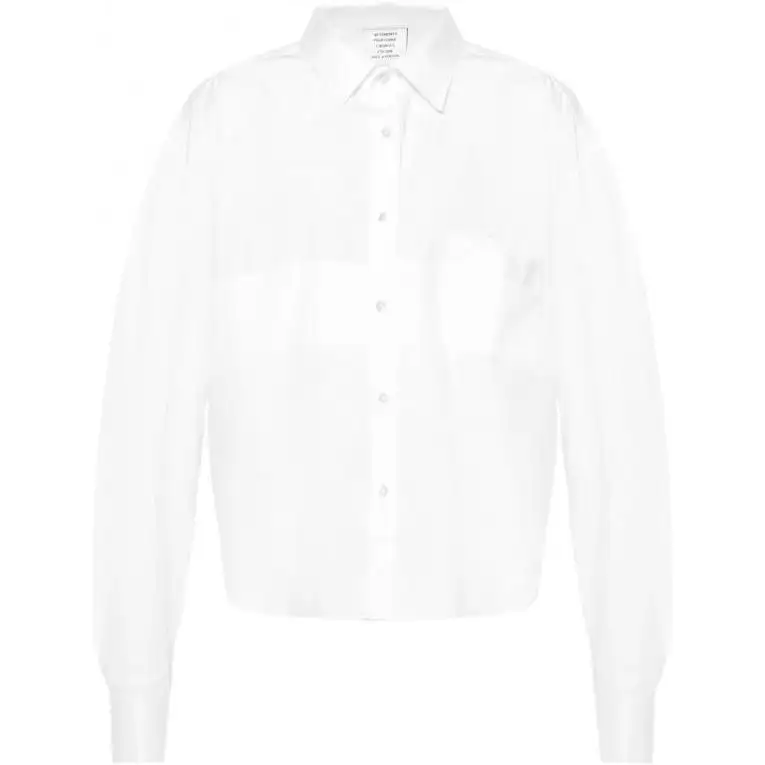 Vetements Shirts Women's White Lapel Moderate Other