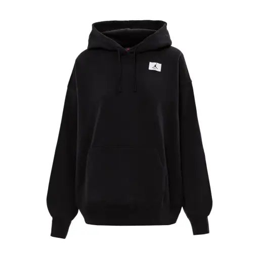 Jordan Flight Sweatshirts Women's Black Hooded Moderate Regular