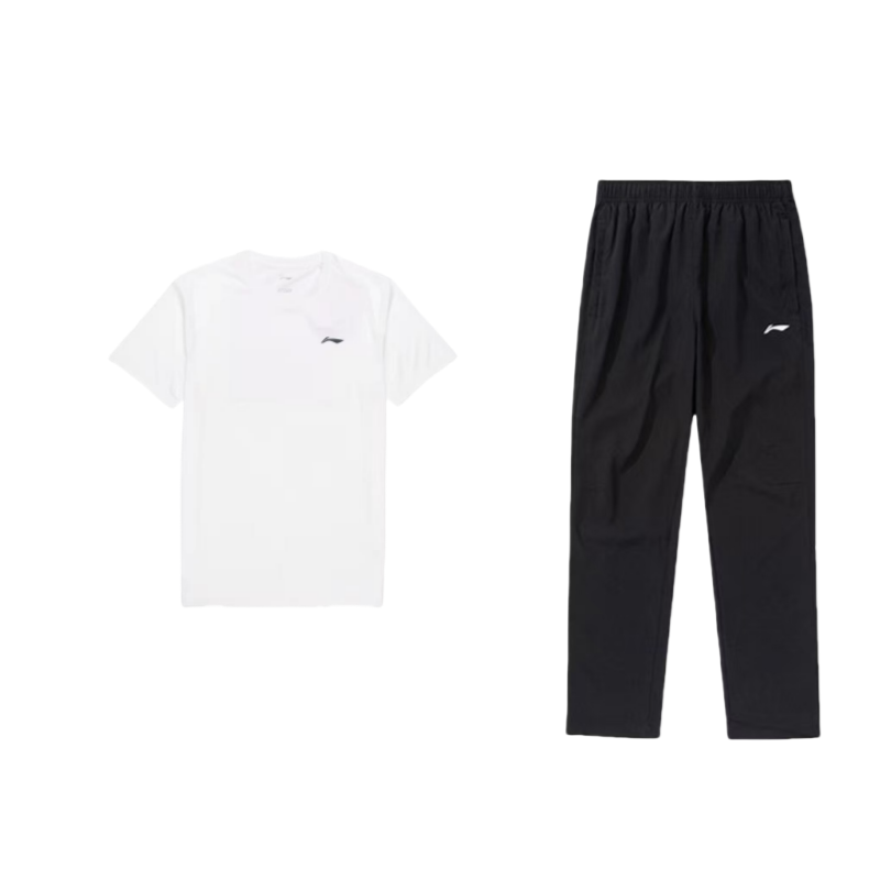 Li Ning Casual Sportswear Men’s Crew Neck Moderate