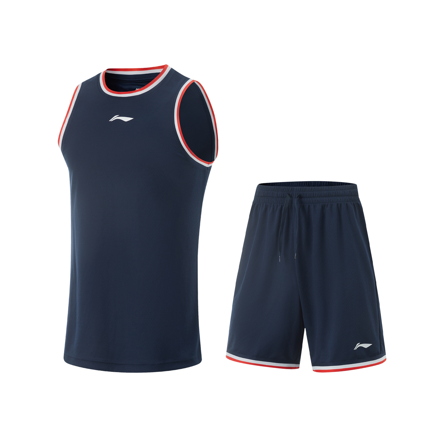 Li Ning Professional Basketball Collection Basketball Suit Men’s Guangdong Blue