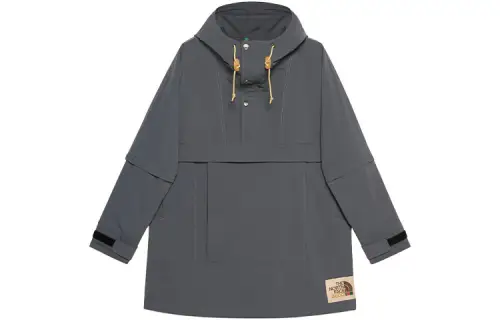 GUCCI X The North Face Nylon Windbreaker Gray