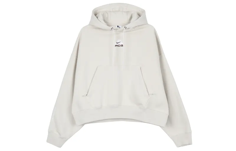 Nike Sweatshirts Women's Ecru Hooded Moderate Other