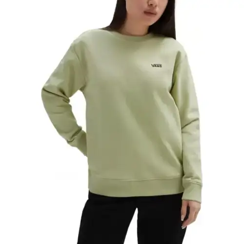 Vans Sweatshirts Women's Green Crew Neck Moderate Regular