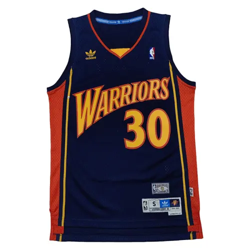 Adidas Originals x NBA Stephen Curry Golden State Warriors Basketball Jersey Unisex Dark Blue