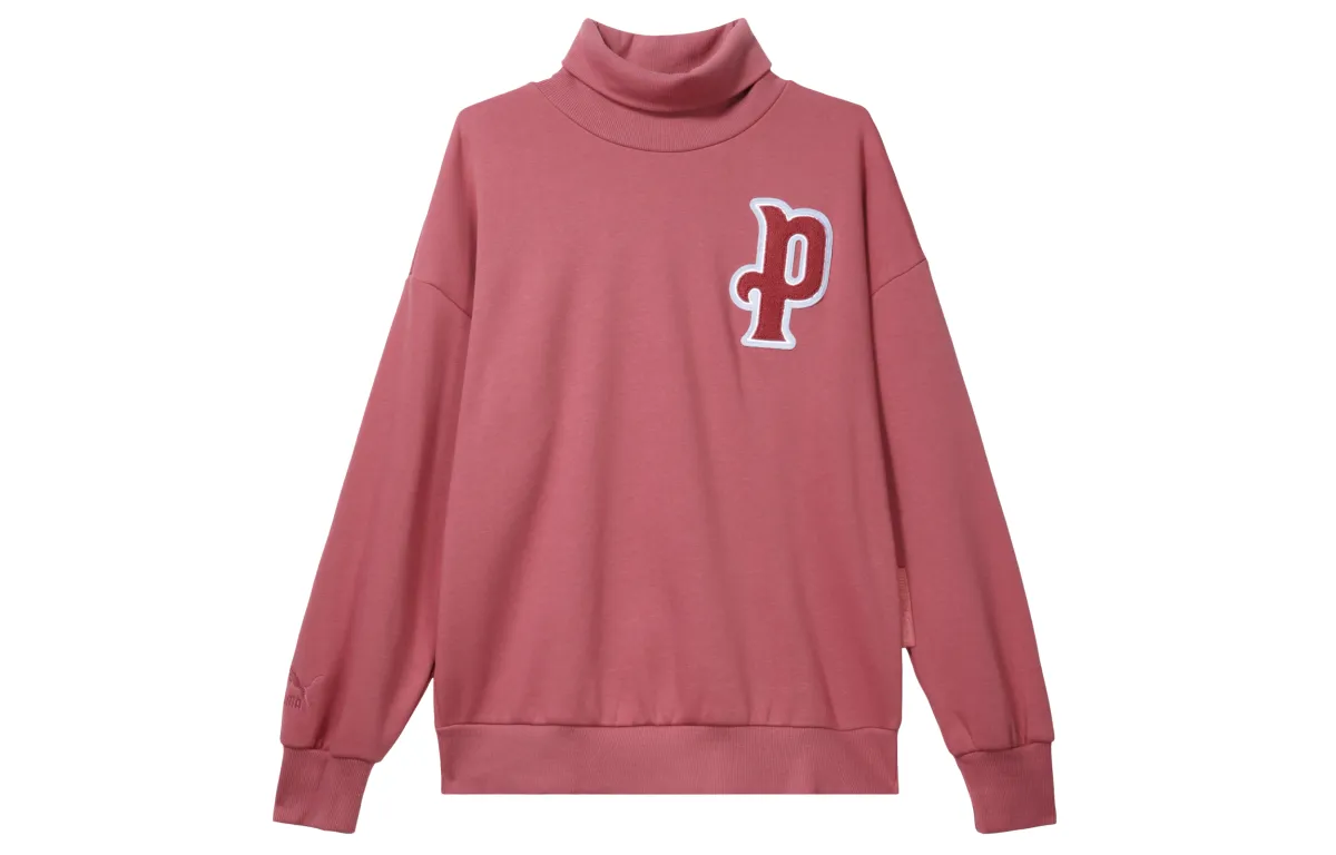 PUMA Sports Life Collection Sweatshirts Women's Pink Stand Collar Moderate Other