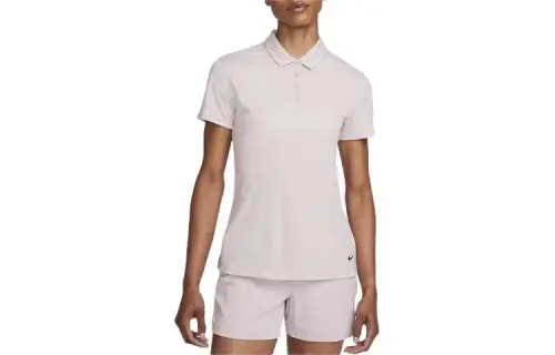 Nike Dri FIT Victory Polo Shirt Women's White Gold Purple