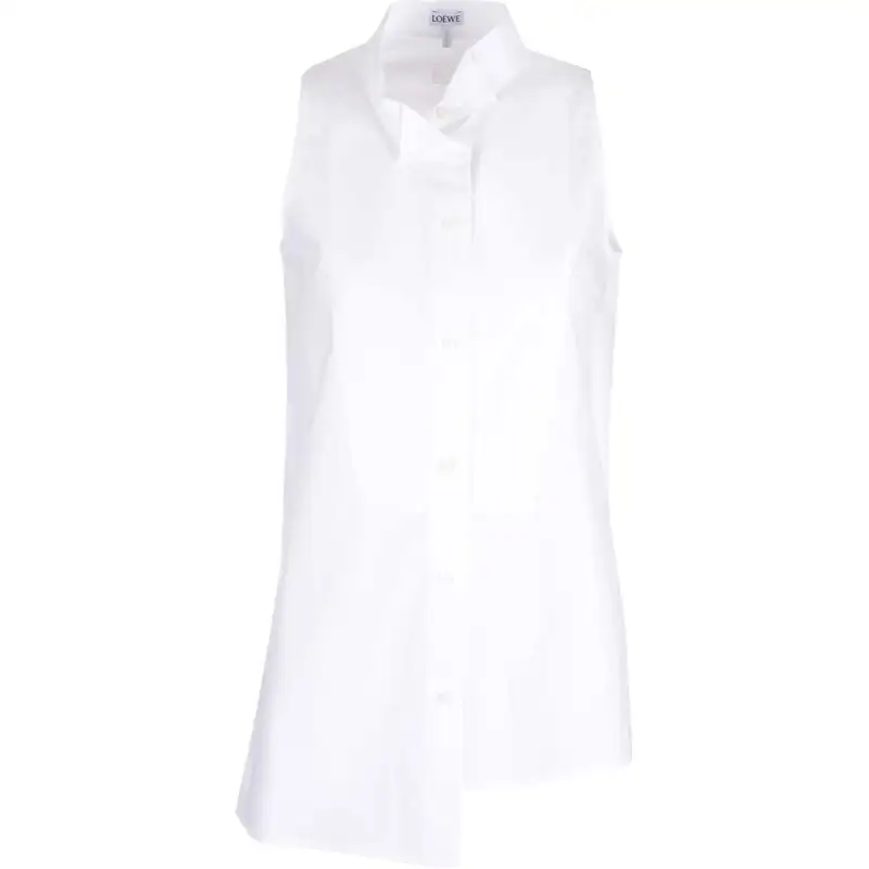 LOEWE Asymmetric Sleeveless Long Shirt