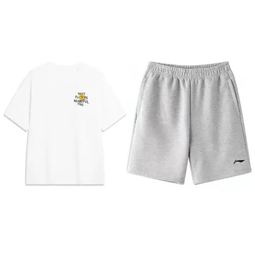 Li Ning Casual Sportswear Men's Crew Neck Moderate