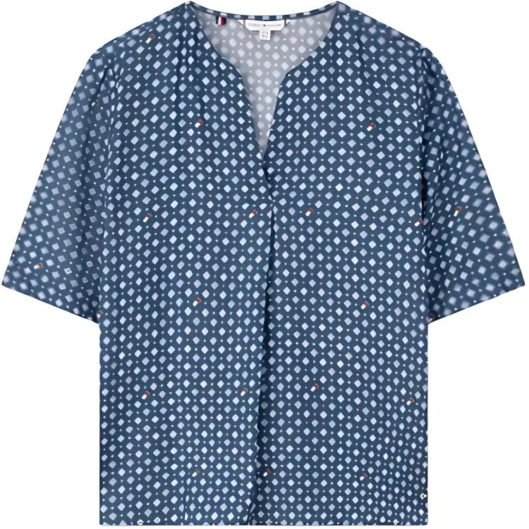Tommy Hilfiger T Shirt Women's Blue Print