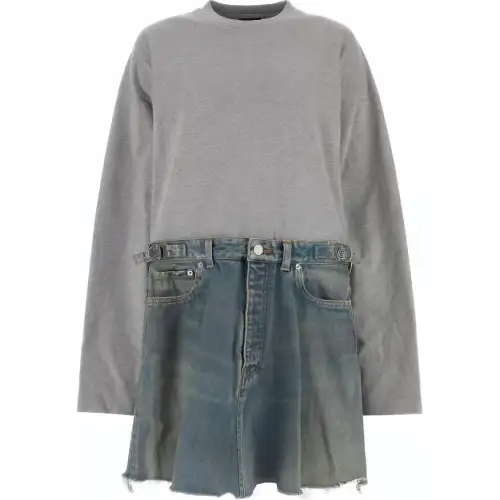 Balenciaga Regular T Shirt Women's Gray