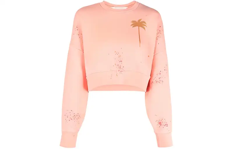 PALM ANGELS Pxp Palm Tree print Sweatshirt