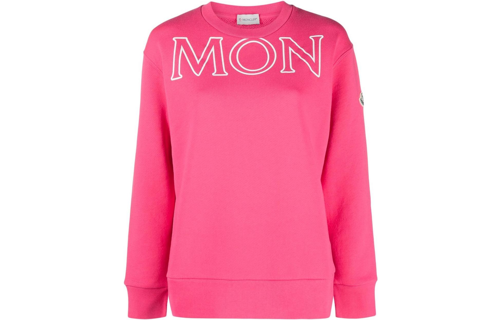 Женский свитшот Moncler FW22 (ярко-розовый)