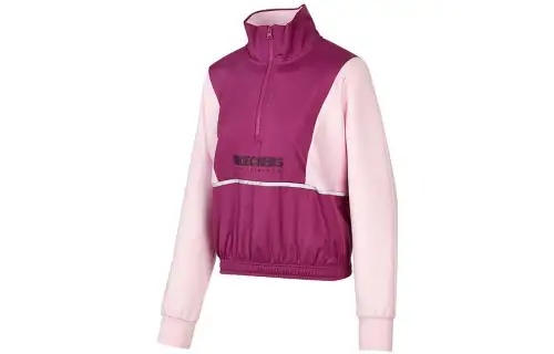 Skechers Sweatshirts Women's Shion Purple Stand Collar Moderate Regular